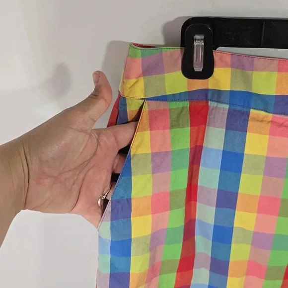 {Liz Claiborne} Multicolor Check Print Pencil Skirt Size 12 - Picture 8 of 14